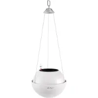 Lechuza Witte Plastic Plant Pot