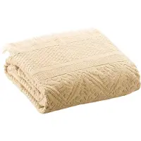 Vivaraise - Effen Zoe vanille badhanddoek 100 x 180