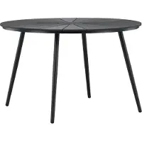 Ebuy24 San Vito tuintafel Ø120cm zwart.