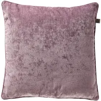 Dutch decor LEWY - kussenhoes 60x60 cm - glansvelours - groot formaat - Dusky Orchid - paars - met rits - zonder binnenkussen