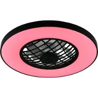 Reality Plafondventilator met LED lamp | Linköping | Ø 59 cm | 2700-6500K | Zwart | 45W | Lighting