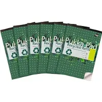 Pukka Pad Pukka Navulblok Gelijmd A4 Geruit Karton Harde rug Groen Niet geperforeerd Pak van 6
