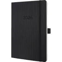 Sigel weekagenda 2026 Conceptum formaat A5 met notitiepagina's zwart softcover