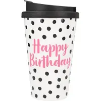 Trends by Depesche Drinkbeker To-Go Happy Birthday Dots