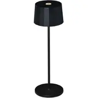 Gnosjö Konstsmide Tafellamp voor buiten | Positano | Zwart | Warm wit | 2.2W |