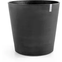 Ecopot's Bloempot Amsterdam 60 cm Donkergrijs Antraciet met wielen