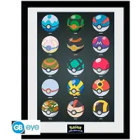 Sans marque POKEMON - Collector Print 30X40 - Pokeballs