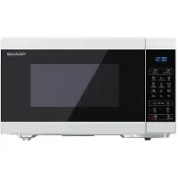 Sharp YC-MG81EW Magnetron met grill, 28 liter, digitale bediening, magnetron: 900 W, grill: 1100 W, 11 vermogensniveaus, ECO-functie, wit