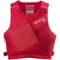 Spinlock Wing Side Zip Pfd 50n Life Jacket Rood L