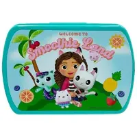 Gabby's Poppenhuis Gabby`s Dollhouse Broodtrommel - Lunchtrommel - School - Roze / Blauw - Gabby`s Poppenhuis