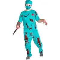 TecTake dressforfun - Herenkostuum zombiedokter S - verkleedkleding kostuum halloween verkleden feestkleding carnavalskleding carnaval feestkledij partykleding - 300182