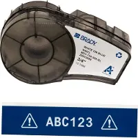 Brady M21-750-595-BL tape vinyl wit op blauw 19,1 mm x 6,40 m (origineel)