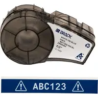 Brady M21-500-595-BL tape vinyl | wit op blauw | 12,7mm x 6,40m