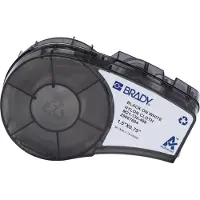 Brady M21-136-499 tape nylonweefsel zwart op wit 38,10 mm x 19,05 mm (origineel)