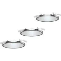 LIGHTME LM85661 Aqua LED-inbouwlamp Set van 3 stuks LED GX53 18 W Bladzilver (glanzend)