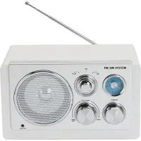 Denver TR-63W Radio AM, FM AUX Wit