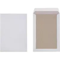 Viking C4 Kleefstrip Enveloppen met kartonnen rug Wit 229 (B) x 324 (H) mm Zonder Venster 120 g/m² 100 Stuks