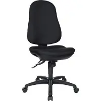 Topstar Support SY Ergonomische stoel Synchroonmechanisme Zonder armleuning In hoogte verstelbare zitting Zwart 110 kg