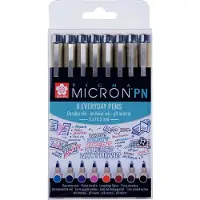 Sakura Pigma Micron PN-set 8 verschillende kleuren
