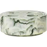 Ferm Living Mist Tandenborstelhouder Gebroken Wit / Smaragd - Tandenborstelhouders Hars Offwhite - 1104271139