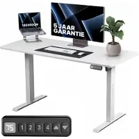 Stane Zit Sta Bureau Elektrisch Verstelbaar 4 Geheugen Standen - Incl.