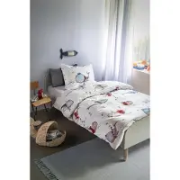 Beddinghouse Dekbedovertrek Whaletastic Blauw Katoen-100 x 135 cm | Kinder