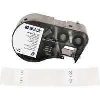 Brady M4-203-RO-427 gelamineerde vinyl labels zwart op wit 25,40 mm x 44,45 mm (origineel)