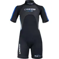 Cressi Medxbaby 2.5 Mm Short Sleeve Shorty Zwart 6-7 Years Kinderen