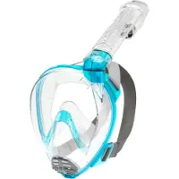 Cressi Baron Snorkeling Mask Transparant,Blauw M-L