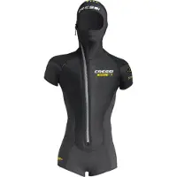 Cressi Shell 3.5-5 Mm Short Sleeve Shorty Zwart M Man