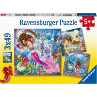 Ravensburger Charmante Zeemeerminnen Puzzel 3 X 49 Stukken