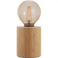 Eglo Turialdo Tafellamp - E27 - 10 cm - Bruin - FSC Hout