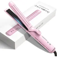Sansbeauté Refurbished | Sansbeauté 2-in-1 Airflow Stijltang - Stijltang & Krultang - 360° Airflow - ION Technologie - Classic Pink