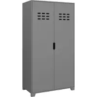 DOMUS Linus-Garderobekast - 2-Deurs - Grijs MDF