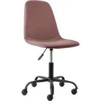 DOMUS Milano-Bureaustoel - Roze Fluweel