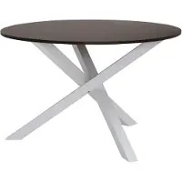 DOMUS Bristol-Eettafel Rond - 120 cm - Bruin Eikenlook