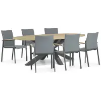 Lifestyle Garden Furniture Lifestyle Brandon/Brookline 240 cm dining tuinset 7-delig