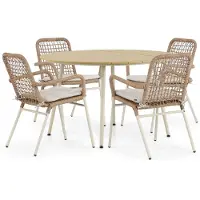 De Laan Catalone/Matale 125 cm dining tuinset 5-delig