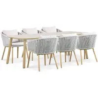 Lifestyle Garden Furniture Lifestyle Bloom/Bloom 240 cm dining tuinset 7-delig