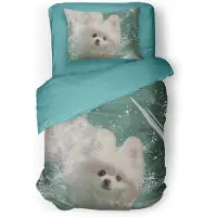 Eleganzzz Kinder Dekbedovertrek Micropercal Pommelien - green 140x200/220cm