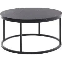 Notio Living Greco-Salontafel - Zwart Marmerlook MDF