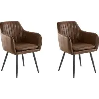 Notio Living Bibi-Fauteuil - 2 Pack - Bruin Vintage