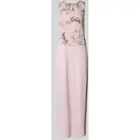 Christian Berg Jumpsuit met gebloemde motiefprint