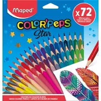 Maped Color Peps Star Pencil Assorted 72 Units Veelkleurig Kinderen