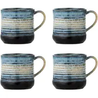 Bloomingville Deana mokken blauw set van 4 stuks - 82072422