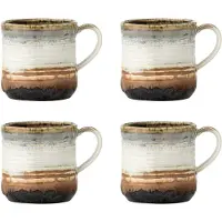 Bloomingville Deana mok 4-pack Bruin
