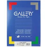 Gallery witte etiketten ft 66 x 72 mm (b x h), ronde hoeken, doos van 1.200 etiketten
