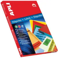 APLI Gekleurde etiketten ft 70 x 37 mm (b x h), groen, 2.400 stuks, 24 per blad