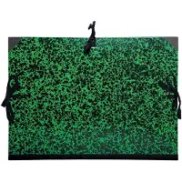 Exacompta Tekenmap Annonay met linten 37x52cm - B3 - 1/2 raisin - Groen - 532200E