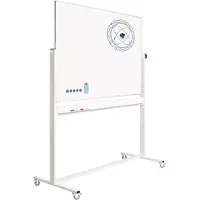 Smit Visual kantelbord, emaille, magnetisch, aluminium frame, 120 x 90 cm